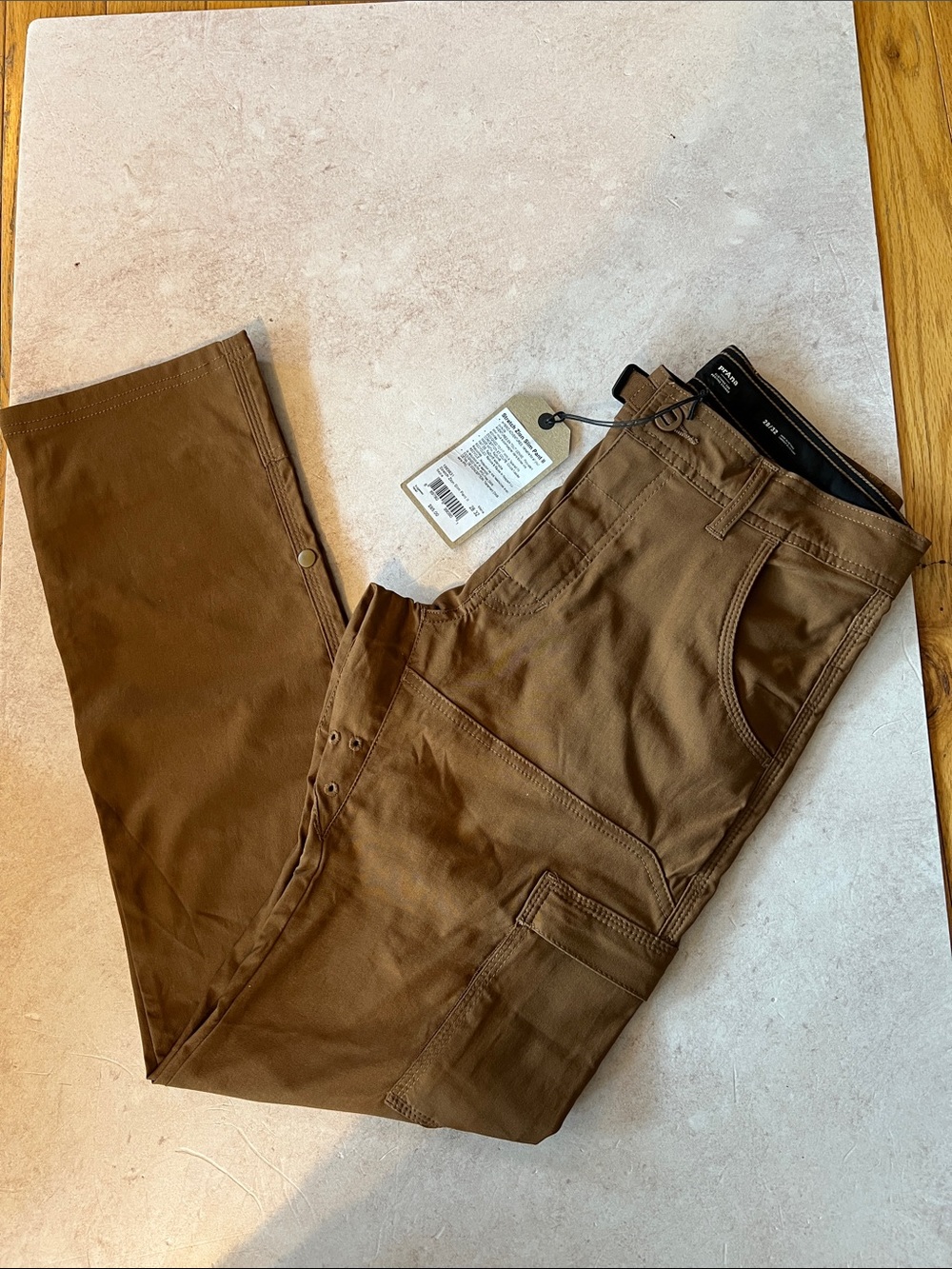 Prana Men's Stretch Zion Slim Pants II in Sepia Colorway.
